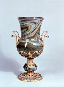 Schmelzglas av Salviati og Co. av Venezia (utstilt London 1862)